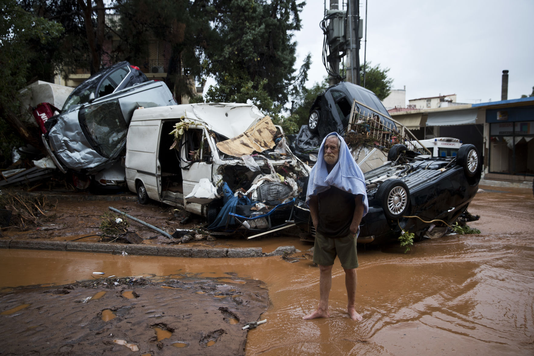 APTOPIX Greece Storms